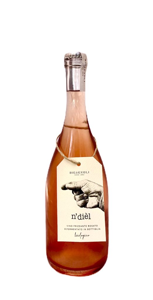 n'dièl vino rosato rifermentato in bottiglia